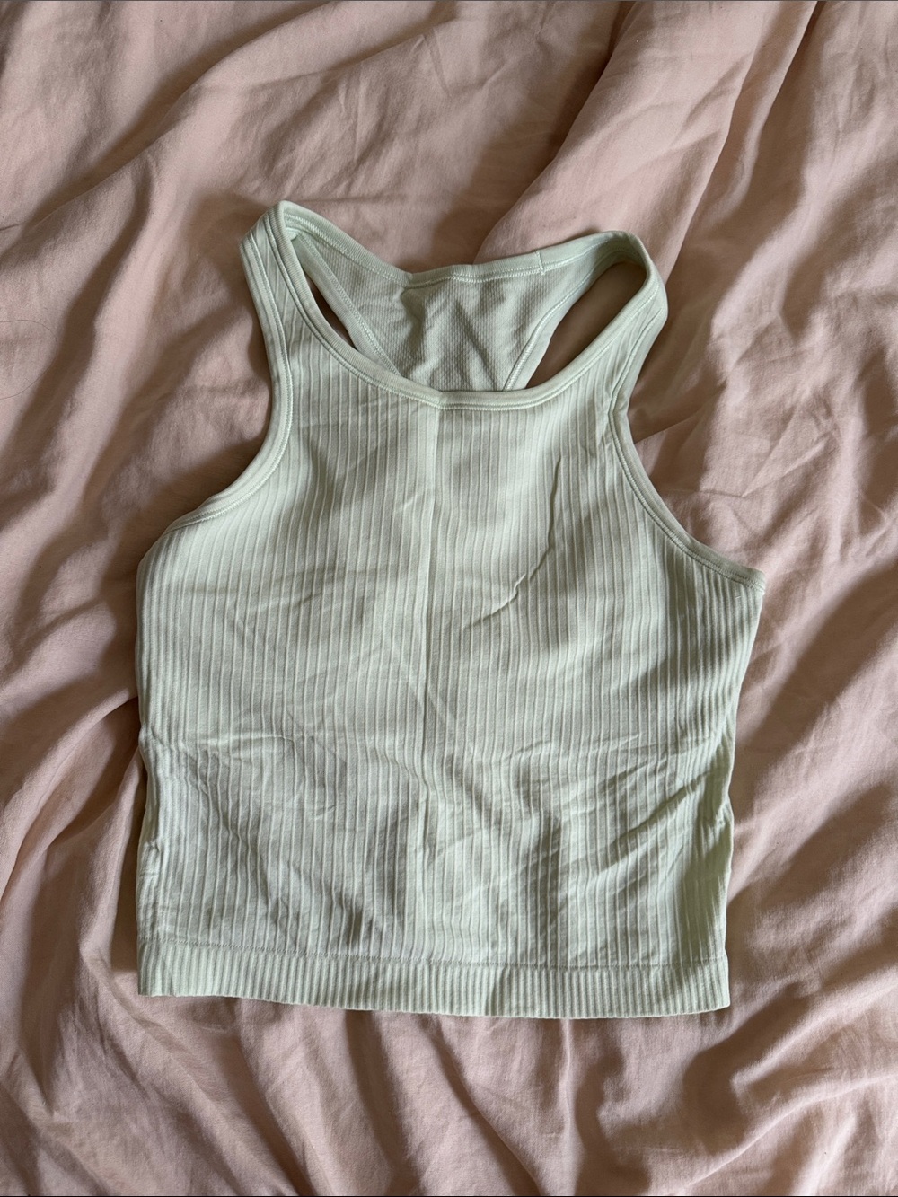lululemon athletica Light Mint Ribbed Crop Tank